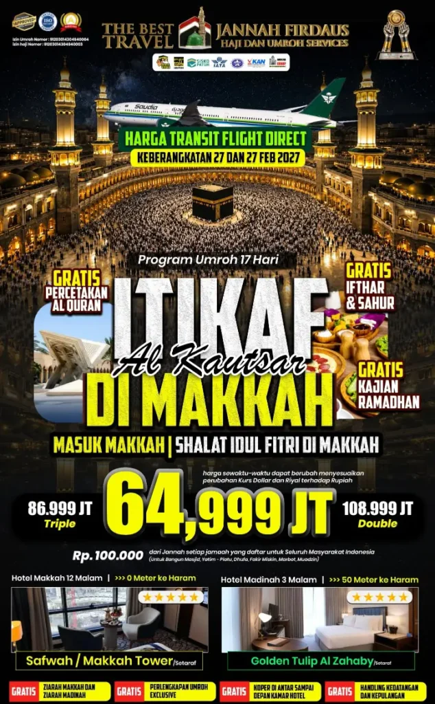 Umroh Itikaf Ramadhan Al Kautsar – 17 Hari